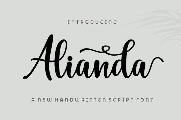 Alianda Script: A Modern Calligraphy Font for Branding