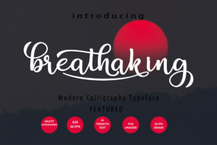 Breathaking Script: A Modern Typeface for Web Headers