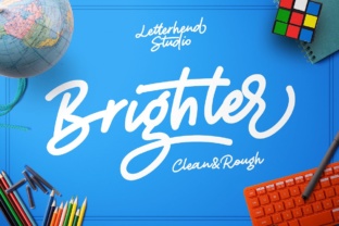 Brighter Script: A Bold Typeface for Clear Campaigns