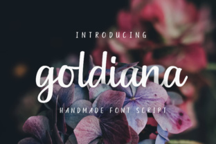 Goldiana Script: A Handwritten Font for Editorial Design