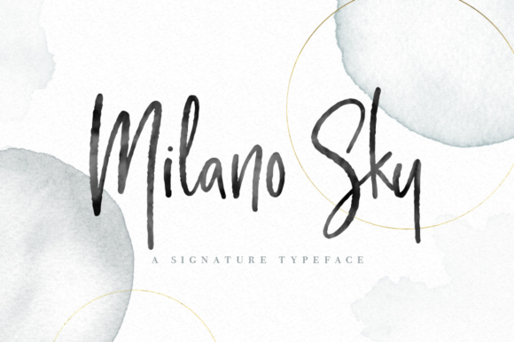 Milano Sky Script Typeface for Branding