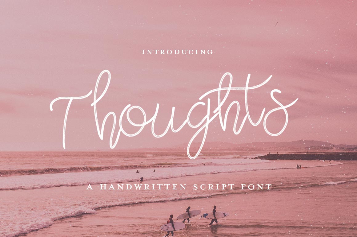 Thoughts Script: A Handwritten Font for Marketers