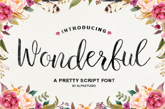 Wonderful Script: A Whimsical Typeface for Editorial Design